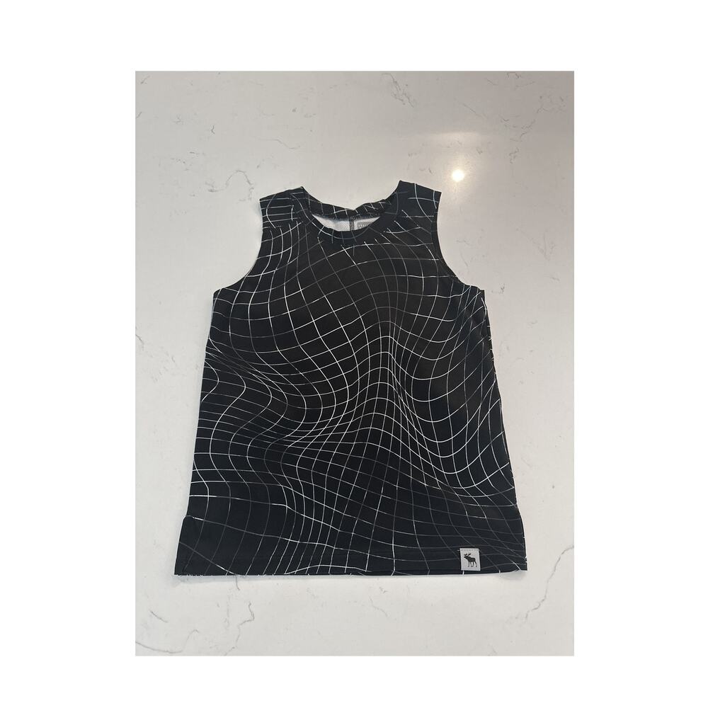 Abercrombie & Fitch Active Athletic Sleeveless Black Dri Fit Tank Top Size 7/8